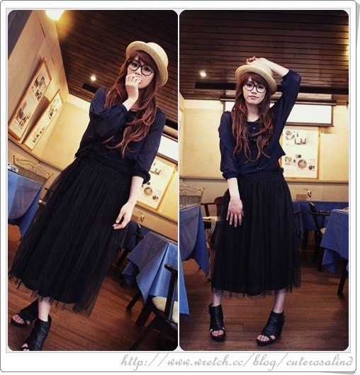 【穿搭】PLAY。黑色網紗長洋裝的19種LOOK♫