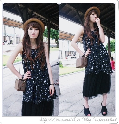 【穿搭】PLAY。黑色網紗長洋裝的19種LOOK♫ - 第9張圖 【穿搭】PLAY。黑色網紗長洋裝的19種LOOK♫