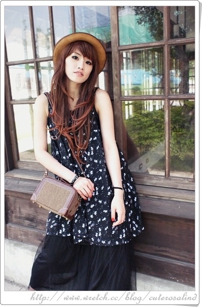 【穿搭】PLAY。黑色網紗長洋裝的19種LOOK♫