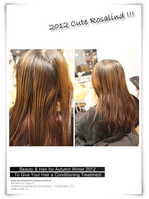 【髮型】新年新氣象。換了個性風的奶茶色mix紫紅色雙色染