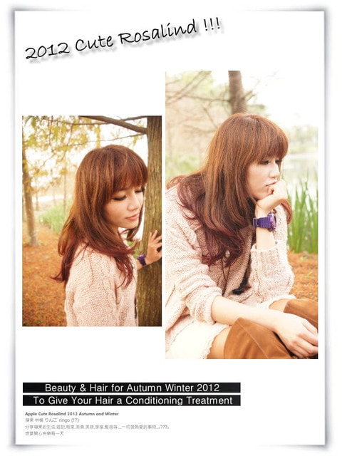 【髮型】新年新氣象。換了個性風的奶茶色mix紫紅色雙色染