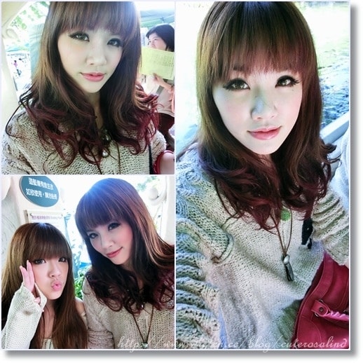 【髮型】新年新氣象。換了個性風的奶茶色mix紫紅色雙色染