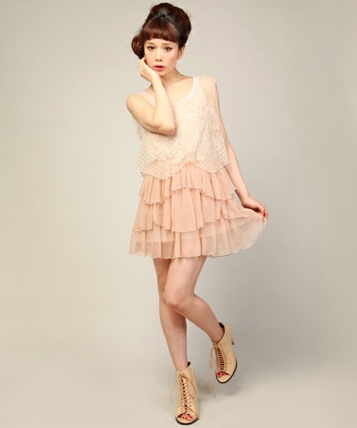 【穿搭】GIRLY感♥春天就是要雪紡紗和蕾絲單品