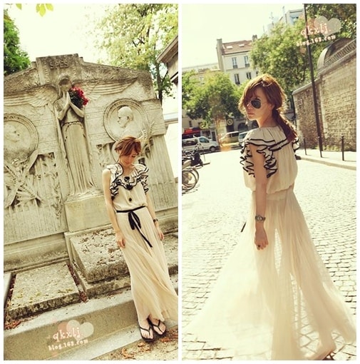 【穿搭】GIRLY感♥春天就是要雪紡紗和蕾絲單品