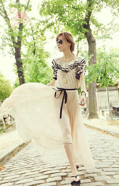 【穿搭】GIRLY感♥春天就是要雪紡紗和蕾絲單品