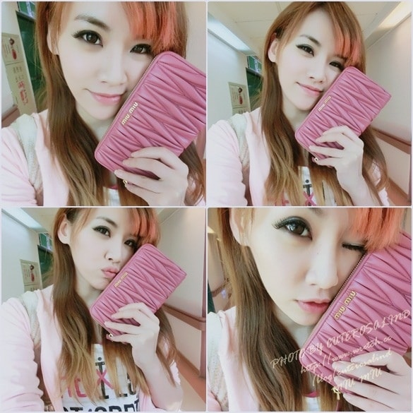 【敗家】Matelasse’ Lux好美。新入手的MIU MIU抓皺長夾❤