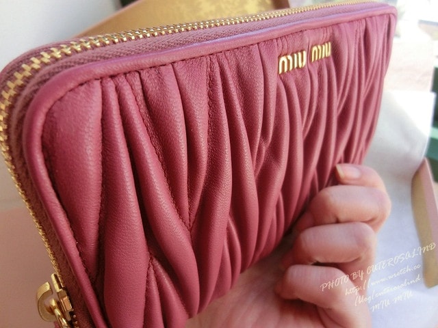 【敗家】Matelasse’ Lux好美。新入手的MIU MIU抓皺長夾❤