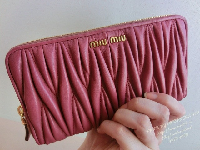 【敗家】Matelasse’ Lux好美。新入手的MIU MIU抓皺長夾❤
