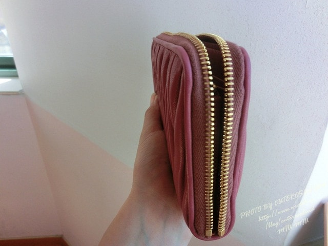 【敗家】Matelasse’ Lux好美。新入手的MIU MIU抓皺長夾❤
