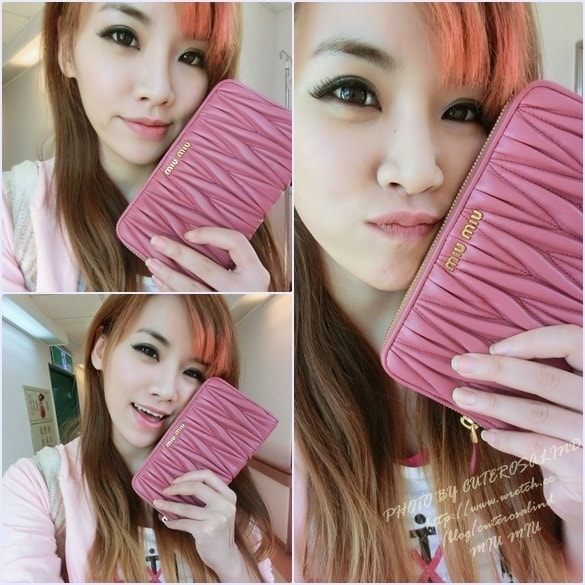 【敗家】Matelasse’ Lux好美。新入手的MIU MIU抓皺長夾❤