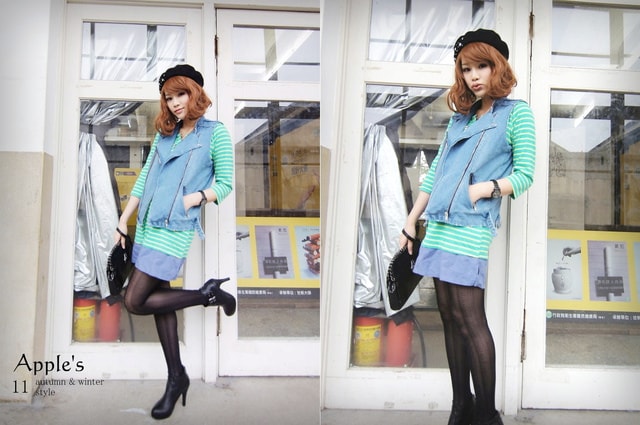 【主題穿搭】偶爾也要小轉變。演繹丹寧個性風三套穿搭❤