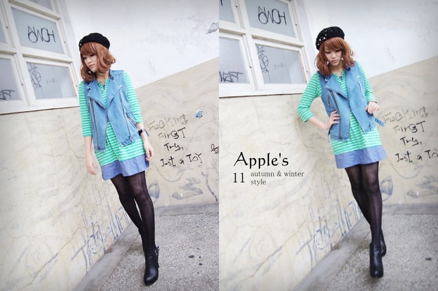 【主題穿搭】偶爾也要小轉變。演繹丹寧個性風三套穿搭❤