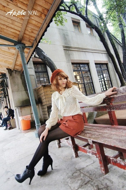 【主題穿搭】女孩的優雅漫步。演繹復古學院風三套穿搭❤