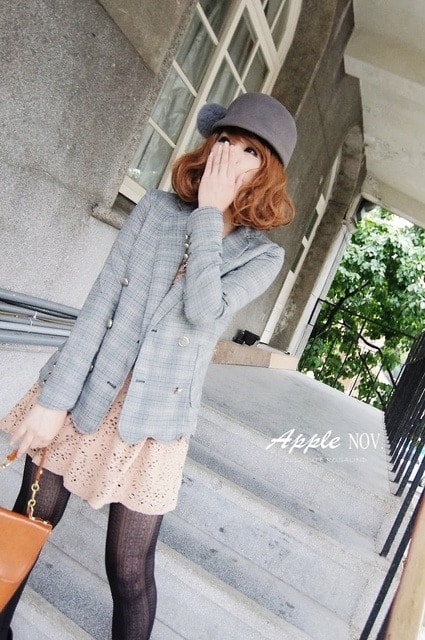 【主題穿搭】女孩的優雅漫步。演繹復古學院風三套穿搭❤