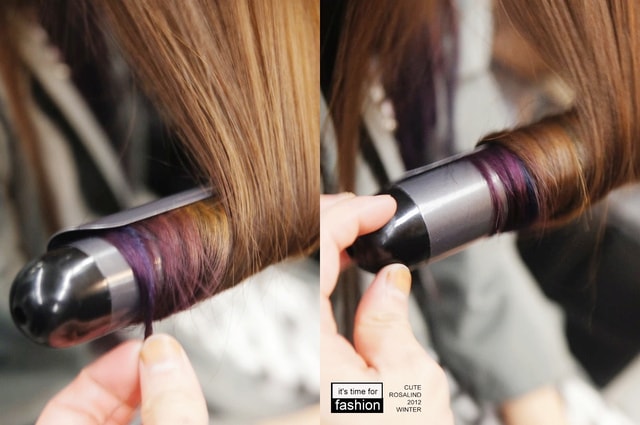 【髮型】情侶一起來變髮。老逼亞麻綠和我的藍紫挑染新髮型❤