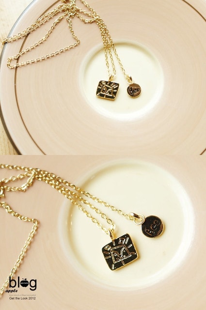 【飾品】愛上了鎖骨鍊的精緻。好有質感的方頭獅手作項鍊組合❤