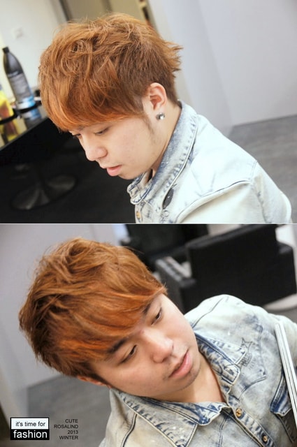 【髮型】灰棕底MIX紅色片染。立馬變身低調個性女孩❤