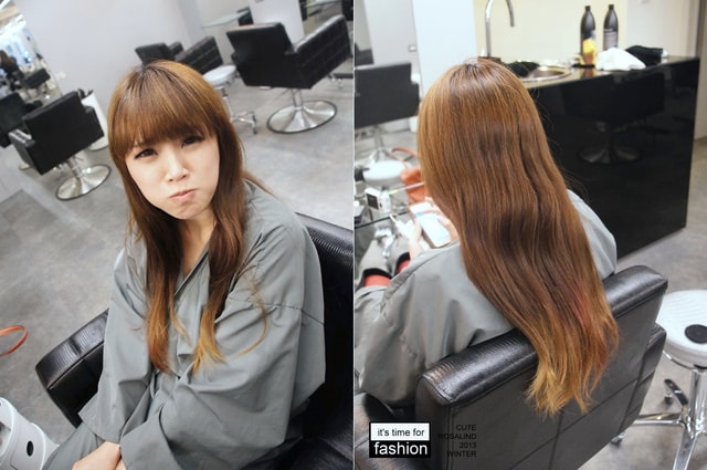 【髮型】灰棕底MIX紅色片染。立馬變身低調個性女孩❤