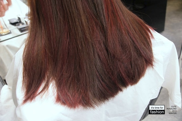 【髮型】灰棕底MIX紅色片染。立馬變身低調個性女孩❤