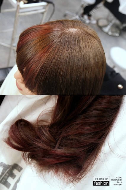 【髮型】灰棕底MIX紅色片染。立馬變身低調個性女孩❤