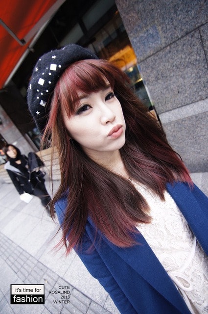 【髮型】灰棕底MIX紅色片染。立馬變身低調個性女孩❤