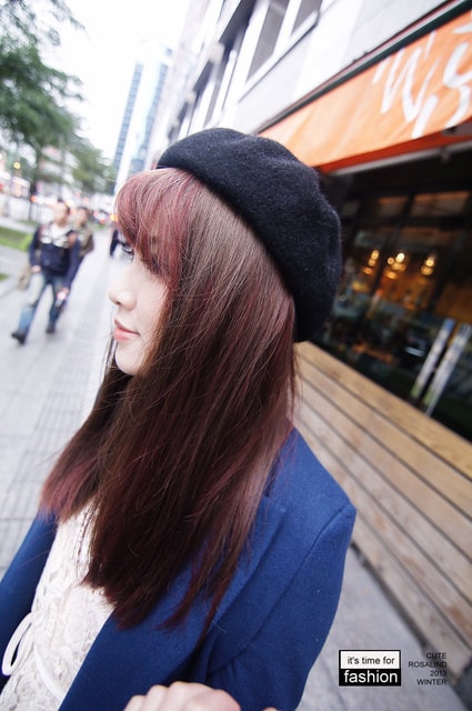 【髮型】灰棕底MIX紅色片染。立馬變身低調個性女孩❤