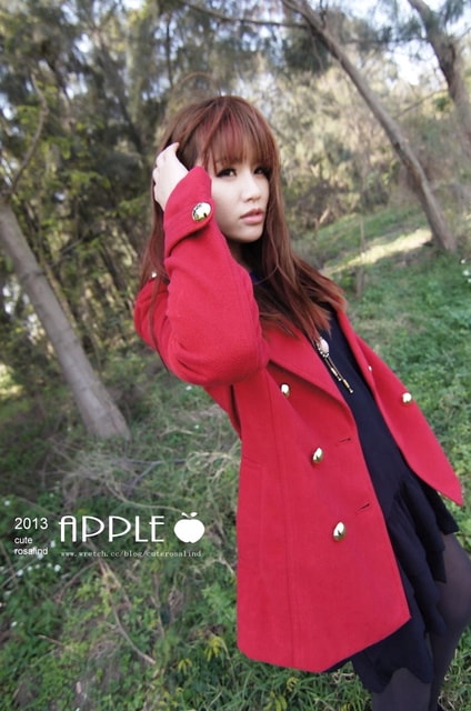 【敗家】過年前應景一下。紅色系大衣外套穿搭三連發❤