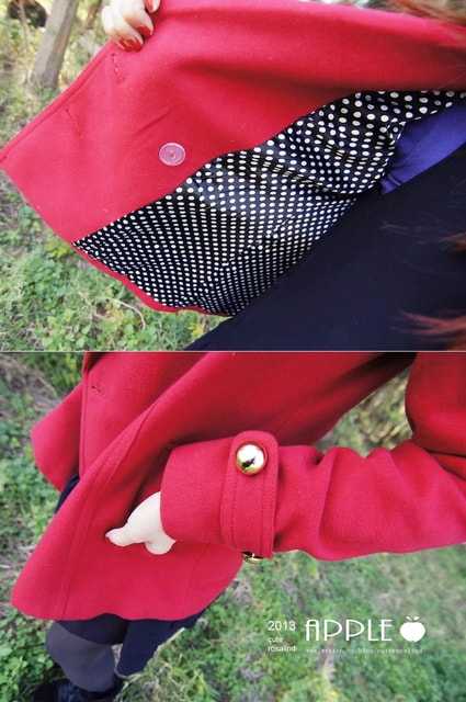 【敗家】過年前應景一下。紅色系大衣外套穿搭三連發❤