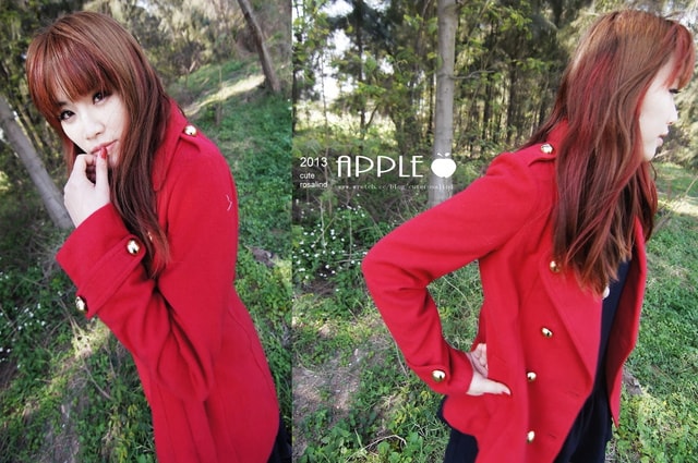 【敗家】過年前應景一下。紅色系大衣外套穿搭三連發❤