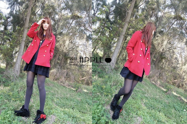 【敗家】過年前應景一下。紅色系大衣外套穿搭三連發❤