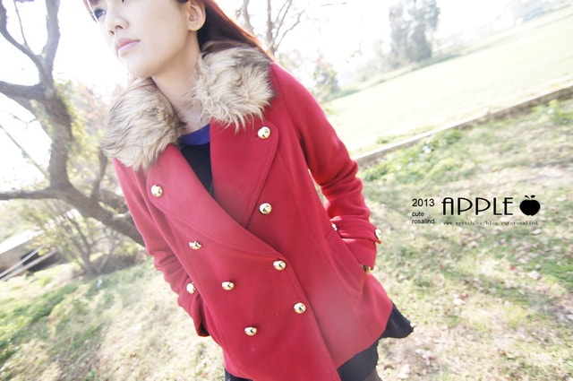 【敗家】過年前應景一下。紅色系大衣外套穿搭三連發❤