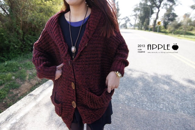 【敗家】過年前應景一下。紅色系大衣外套穿搭三連發❤