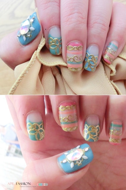 【指彩】又到KILAKILA報到了。這次是華麗鎖鏈風格也順便做了腳部保養❤