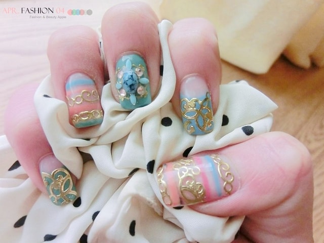 【指彩】又到KILAKILA報到了。這次是華麗鎖鏈風格也順便做了腳部保養❤