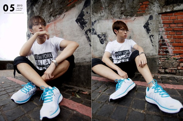 【穿搭】小情侶的運動走跳好夥伴。FILA秒速系列慢跑球鞋❤