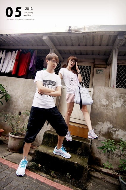 【穿搭】小情侶的運動走跳好夥伴。FILA秒速系列慢跑球鞋❤