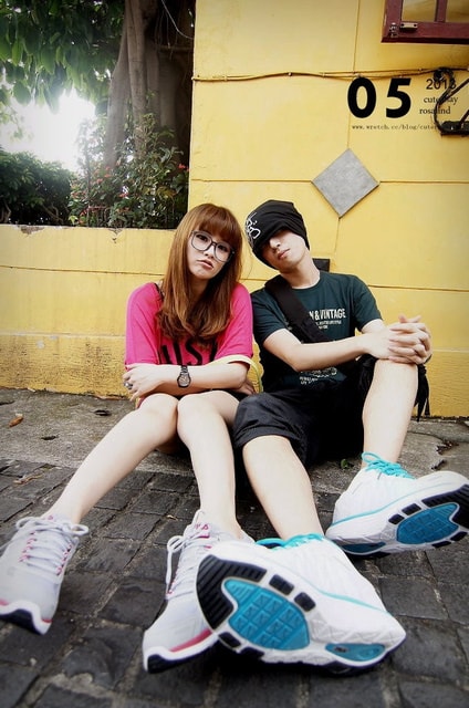 【穿搭】小情侶的運動走跳好夥伴。FILA秒速系列慢跑球鞋❤