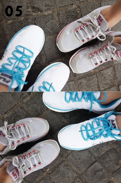 【穿搭】小情侶的運動走跳好夥伴。FILA秒速系列慢跑球鞋❤