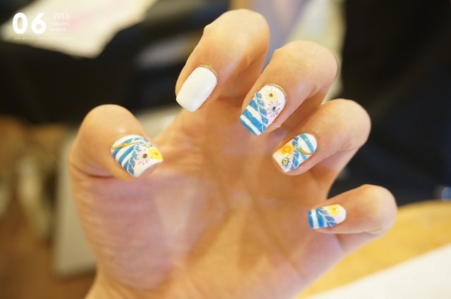 【指彩】華麗海洋風+極簡螢光風。一次兩款夏季主題光療分享❤