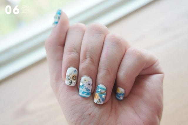 【指彩】華麗海洋風+極簡螢光風。一次兩款夏季主題光療分享❤