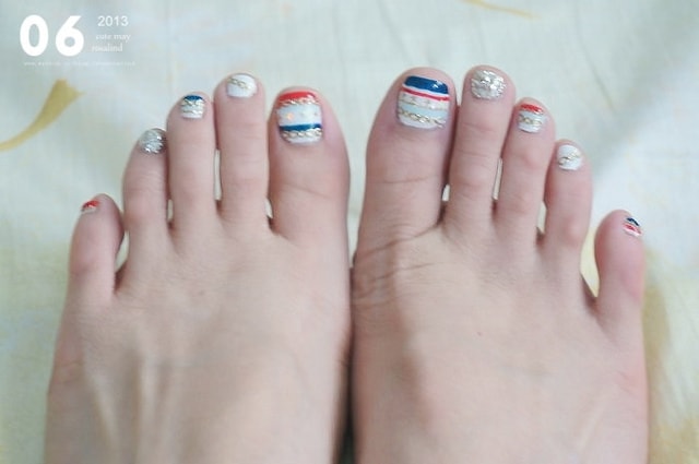 【指彩】華麗海洋風+極簡螢光風。一次兩款夏季主題光療分享❤