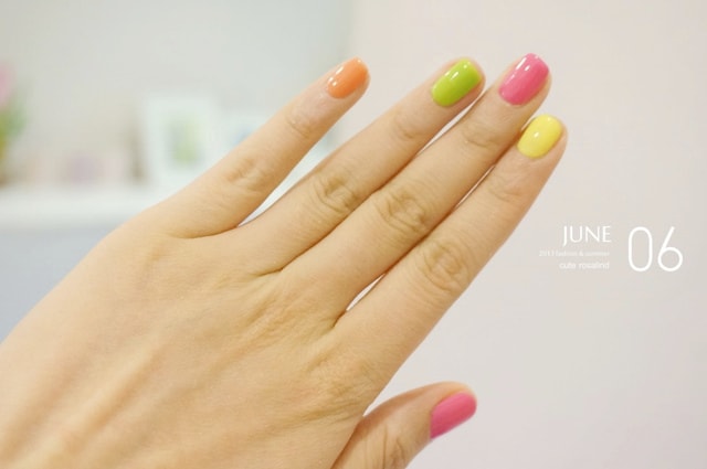 【指彩】華麗海洋風+極簡螢光風。一次兩款夏季主題光療分享❤