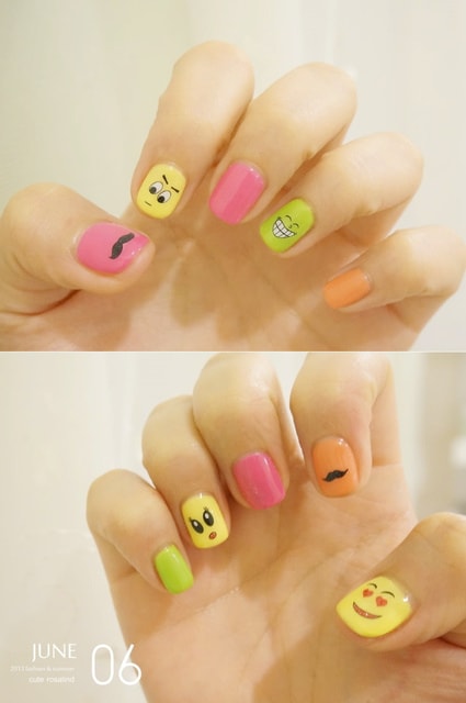 【指彩】華麗海洋風+極簡螢光風。一次兩款夏季主題光療分享❤