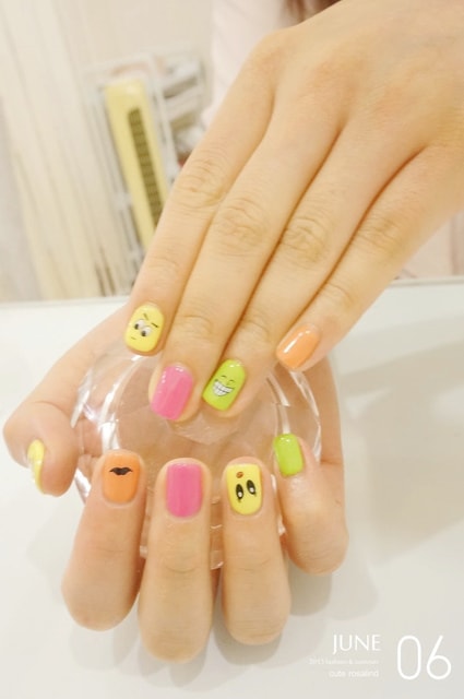 【指彩】華麗海洋風+極簡螢光風。一次兩款夏季主題光療分享❤