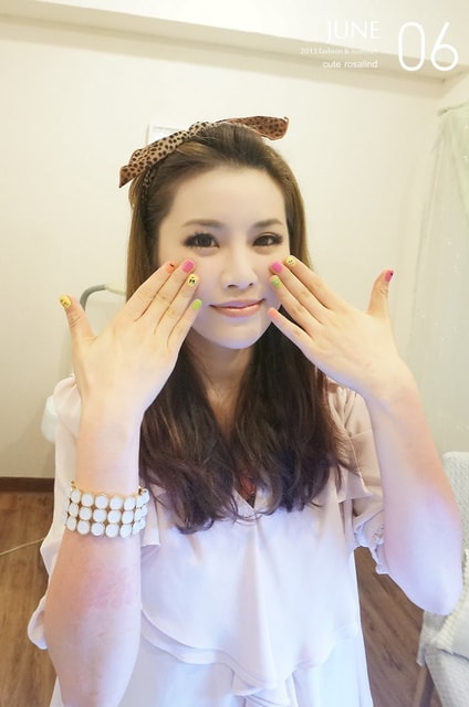 【指彩】華麗海洋風+極簡螢光風。一次兩款夏季主題光療分享❤