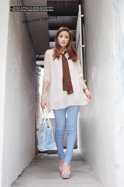 【穿搭】夏日限定可愛繽紛色彩。11套姊妹色褲穿搭大集合❤