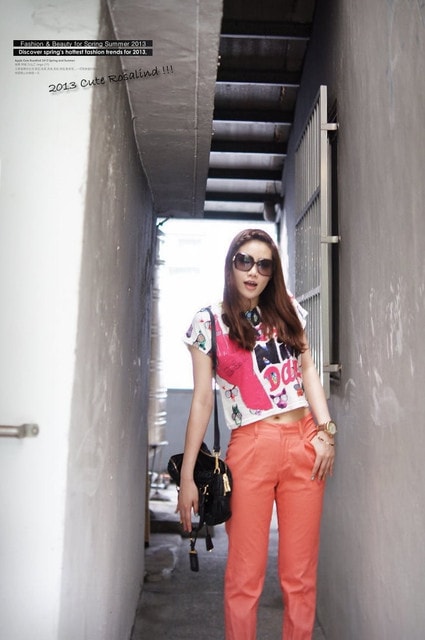 【穿搭】夏日限定可愛繽紛色彩。11套姊妹色褲穿搭大集合❤