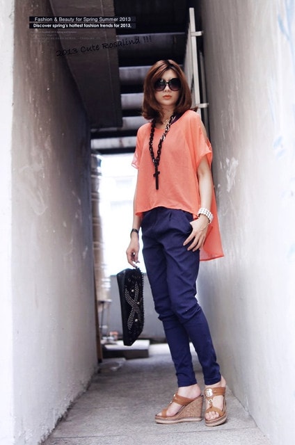 【穿搭】夏日限定可愛繽紛色彩。11套姊妹色褲穿搭大集合❤