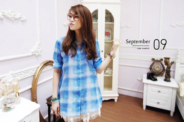 【穿搭】涼涼天氣穿上格紋襯衫剛好。初秋的襯衫七變化穿搭❤