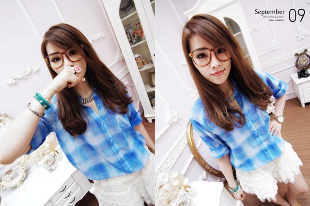 【穿搭】涼涼天氣穿上格紋襯衫剛好。初秋的襯衫七變化穿搭❤